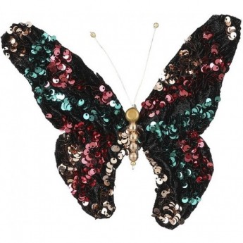 Бабочка из пайеток мультиколор HOUSE OF SEASONS 16*18*1 см на клипсе Бабочка из пайеток мультиколор HOUSE OF SEASONS 16*18*1 см на клипсе