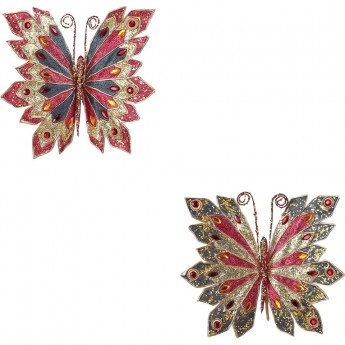 Бабочка синяя/красная HOUSE OF SEASONS 25*23*5 см на клипсе Бабочка синяя/красная HOUSE OF SEASONS 25*23*5 см на клипсе
