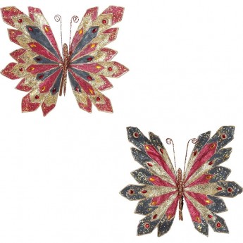 Бабочка синяя/красная HOUSE OF SEASONS 36*30*5 см на клипсе Бабочка синяя/красная HOUSE OF SEASONS 36*30*5 см на клипсе