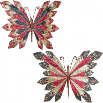 Бабочка синяя/красная HOUSE OF SEASONS 48*38*5 см на клипсе Бабочка синяя/красная HOUSE OF SEASONS 48*38*5 см на клипсе