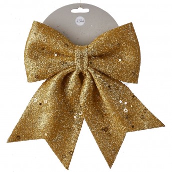 Бант золото HOUSE OF SEASONS 20*24 см