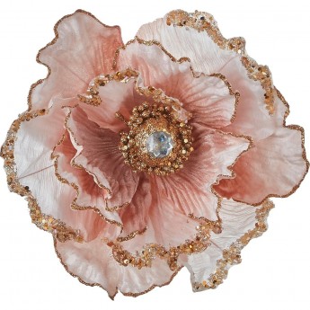 Цветок на клипсе HOUSE OF SEASONS, 15*18*10 см, светло-розовый