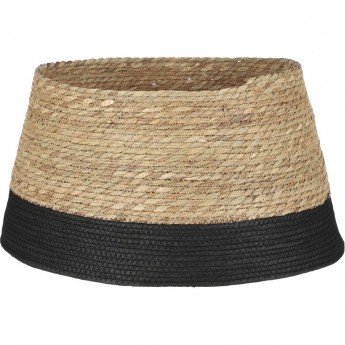 Джутовая корзина для елки HOUSE OF SEASONS, коричневая, с черной полосой, 26*50 см