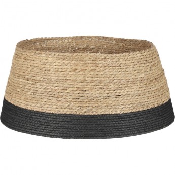 Джутовая корзина для елки HOUSE OF SEASONS, коричневая, с черной полосой, 26*58 см