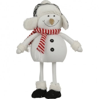 Фигурка снеговик HOUSE OF SEASONS, 34*22*66 см, белый