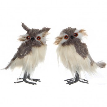 Фигурка сова HOUSE OF SEASONS, 10*7*13 см, серая