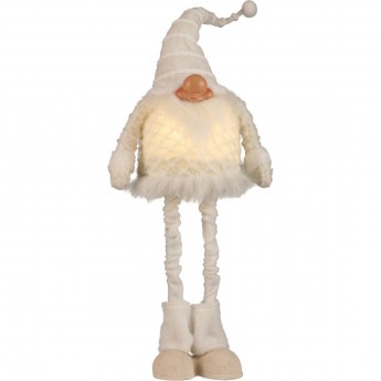 Гном HOUSE OF SEASONS б/о 20*15*73 см белый