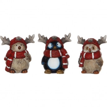 Керамическая фигурка HOUSE OF SEASONS, сова/пингвин/птица, 8*7*9 см