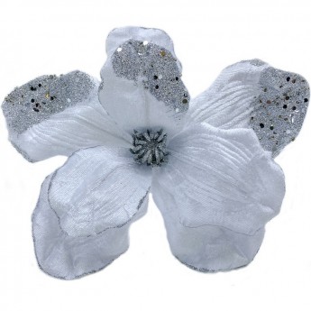 Магнолия на клипсе HOUSE OF SEASONS, 20*23 см, белая