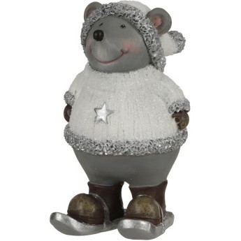 Мышь HOUSE OF SEASONS, 8*8*13 см, серая