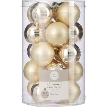 Набор шаров HOUSE OF SEASONS, ø 4 см, 20 шт., шампань
