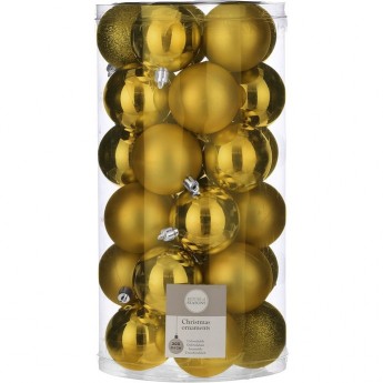 Набор шаров HOUSE OF SEASONS, ø 6 см, 30 шт., розовый