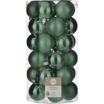 Набор шаров HOUSE OF SEASONS, Ø 6 см, изумрудный, 30 шт.