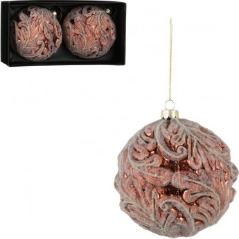 Набор шаров HOUSE OF SEASONS, 2шт., Ø 10 см, красный