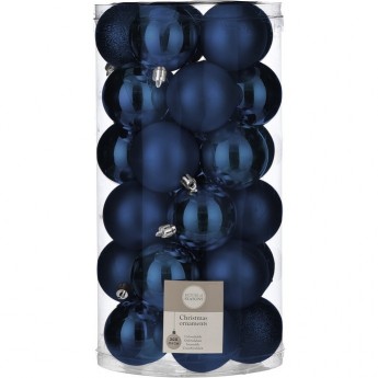 Набор шаров HOUSE OF SEASONS, 30 шт., ø 6 см, темно-синий