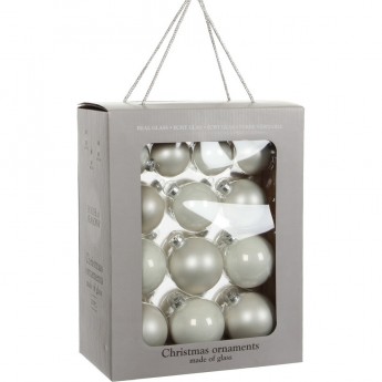 Набор шаров HOUSE OF SEASONS, белый, 26 шт.