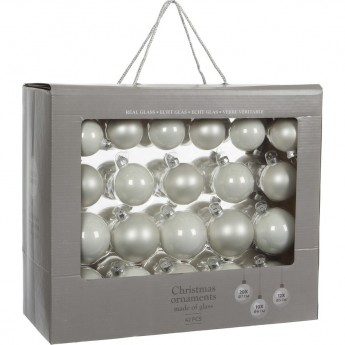 Набор шаров HOUSE OF SEASONS, белый, 42 шт.