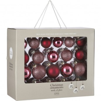 Набор шаров HOUSE OF SEASONS, Ягодный смузи, 42 шт.