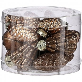 Набор украшений HOUSE OF SEASONS, 14 шт, шоколадное суфле, шишка/звезда/елка