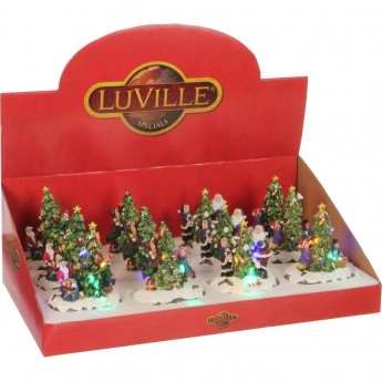 Новогодний пейзаж LUVILLE COLLECTABLES, б/о 4 вида, 10*6*12 см