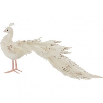 Павлин HOUSE OF SEASONS, 46х17х21 см, белый