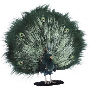 Павлин с распушенным хвостом HOUSE OF SEASONS, зеленый, 48*13*44 см Павлин с распушенным хвостом HOUSE OF SEASONS, зеленый, 48*13*44 см