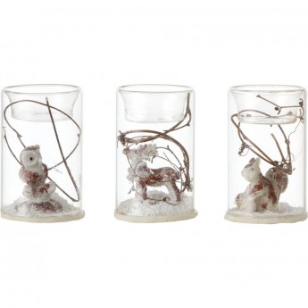 Подсвечник HOUSE OF SEASONS, 9*6 см, 3 вида