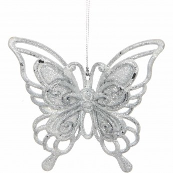 Подвеска бабочка HOUSE OF SEASONS, 13 см, серебро