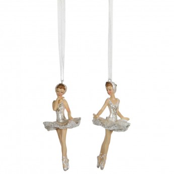 Подвеска Балерина HOUSE OF SEASONS, 2 вида, 6*5*11 см, белая