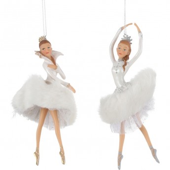 Подвеска балерина HOUSE OF SEASONS, 7,5*7,5*15 см, белая