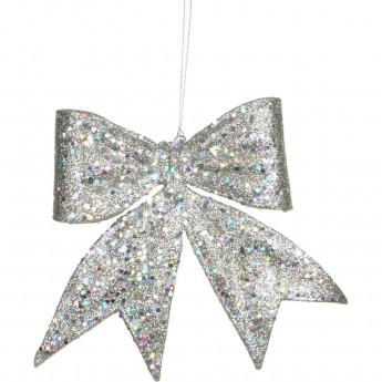 Подвеска бант HOUSE OF SEASONS, 10*10*2 см, серебро