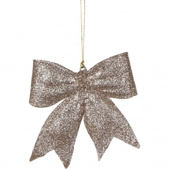 Подвеска бант HOUSE OF SEASONS, 12*12*3 см, шампань