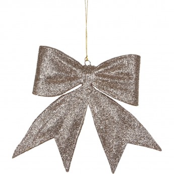 Подвеска бант HOUSE OF SEASONS, 15*15х2 см, шампань