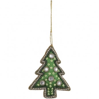 Подвеска ёлочка HOUSE OF SEASONS, зеленая, 10*9*2 см