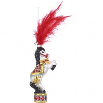 Подвеска HOUSE OF SEASONS, цирковая лошадь, белая, 7*3*14 см