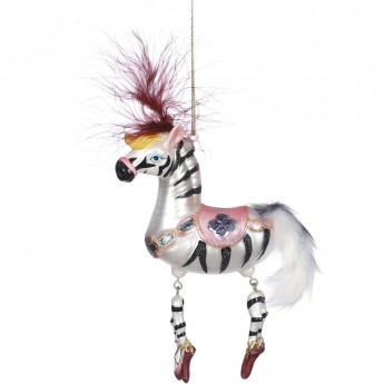 Подвеска HOUSE OF SEASONS, цирковая зебра, 5*1,5*6 см