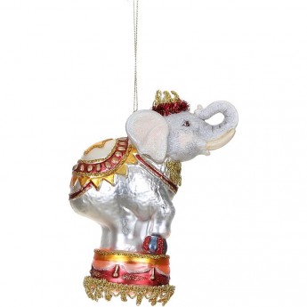 Подвеска HOUSE OF SEASONS, цирковой слон, серый, 9*5*12 см