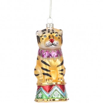 Подвеска HOUSE OF SEASONS, цирковой тигр, золото, 6* 6*13 см