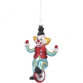 Подвеска HOUSE OF SEASONS, клоун на велосипеде, 9*4*14 см, голубой Подвеска HOUSE OF SEASONS, клоун на велосипеде, 9*4*14 см, голубой