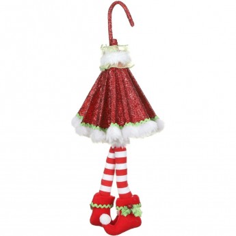 Подвеска HOUSE OF SEASONS, зонт рождественский, красный, 42*25 см Подвеска HOUSE OF SEASONS, зонт рождественский, красный, 42*25 см