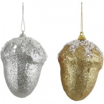 Подвеска желудь HOUSE OF SEASONS, 2 вида, 10*10 см, серебро/шампань