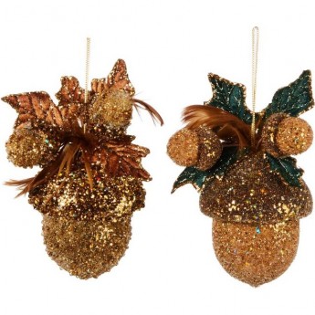 Подвеска желудь HOUSE OF SEASONS, 21х11 см, коричневый