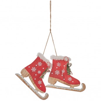 Подвеска коньки HOUSE OF SEASONS, красные, 14,5*12 см