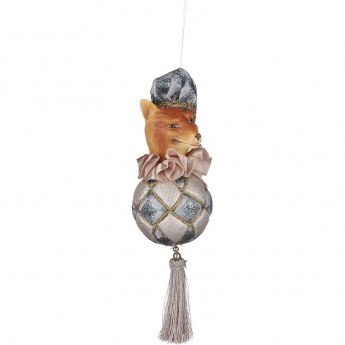 Подвеска лиса HOUSE OF SEASONS, коричневая, 25*8 см