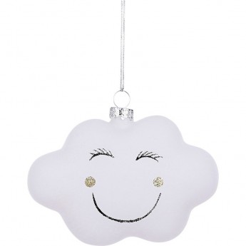 Подвеска облако HOUSE OF SEASONS, белая, 11*4*7 см