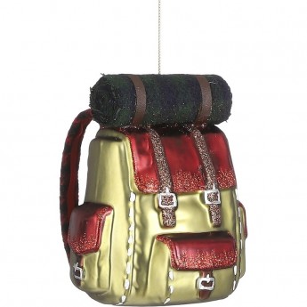 Подвеска рюкзак HOUSE OF SEASONS, зеленый, 9,5*7,5*12 см