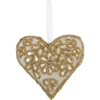 Подвеска сердце HOUSE OF SEASONS, 15*15*6 см, белая