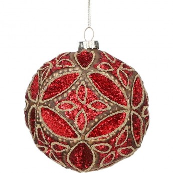 Подвеска шар HOUSE OF SEASONS, Ø 10 см, красный