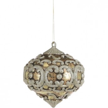 Подвеска шар-луковка HOUSE OF SEASONS, шампань, 15,5*15,5 см