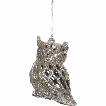 Подвеска сова HOUSE OF SEASONS, 8,5*5*6,5 см, шампань